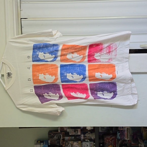 Rare Vintage UB40 Graphic T-Shirt with Colorful Pop Art Design - Picture 2 of 5